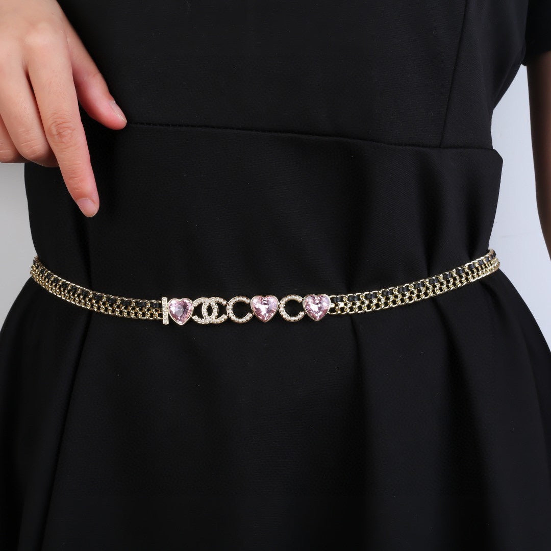 genuine leather stylish Waist Chain for women - product detail view