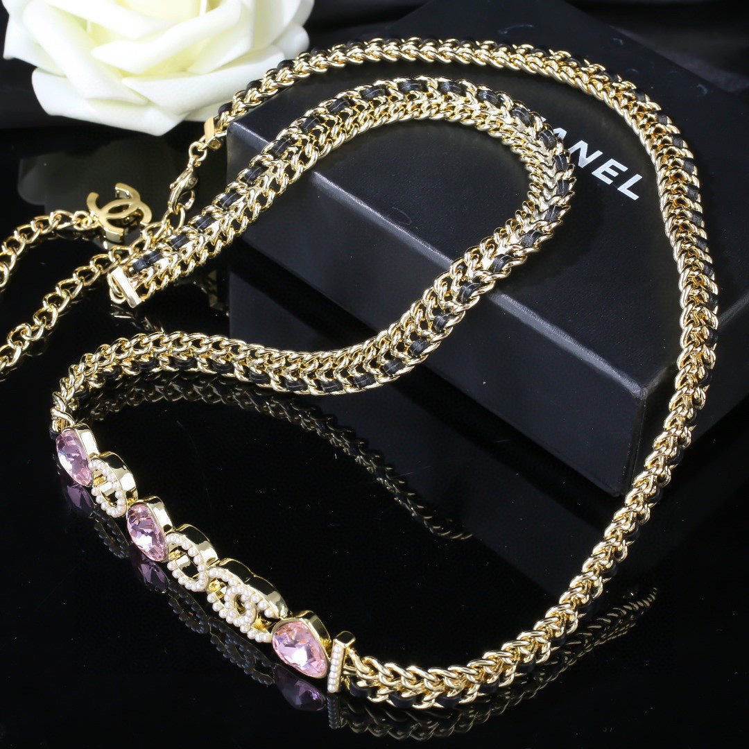 genuine leather stylish Waist Chain for women - alternate angle view 9