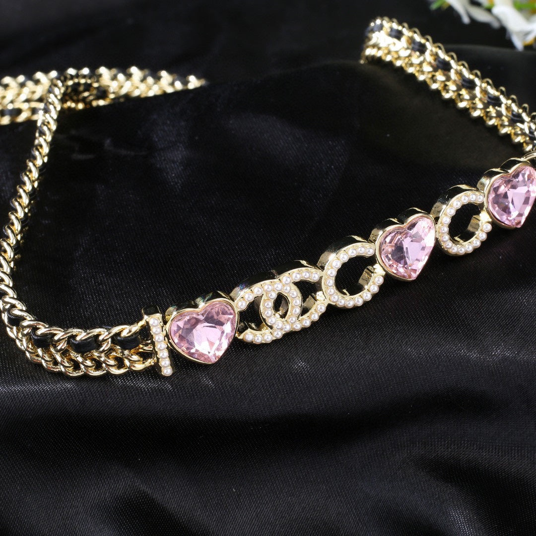 genuine leather stylish Waist Chain for women - alternate angle view 7