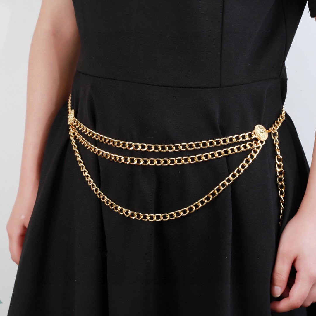 white Waist Chain for women - product detail view