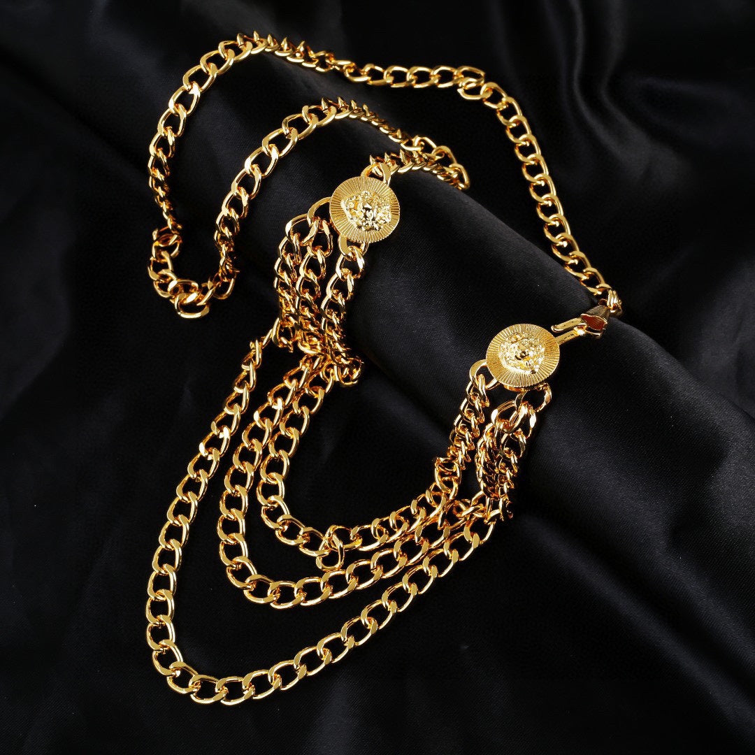 white Waist Chain for women - alternate angle view 3