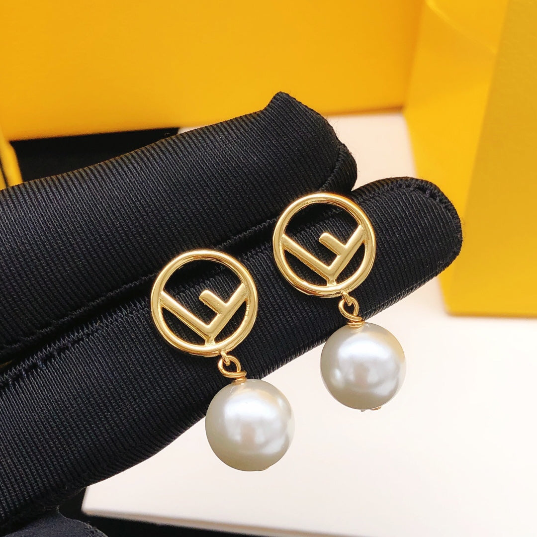 pearl Stud Earrings for women - product detail view