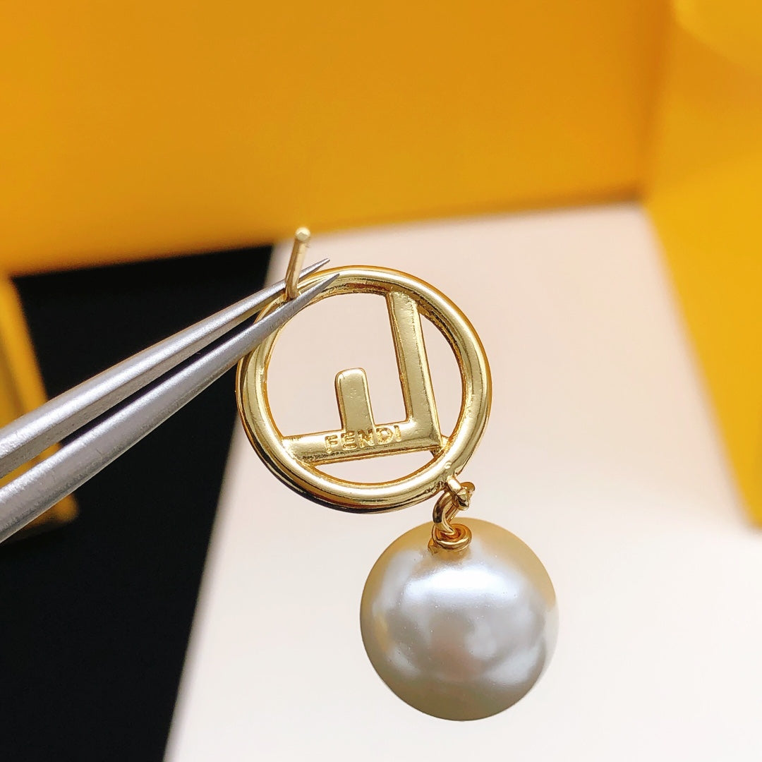 pearl Stud Earrings for women - alternate angle view 4