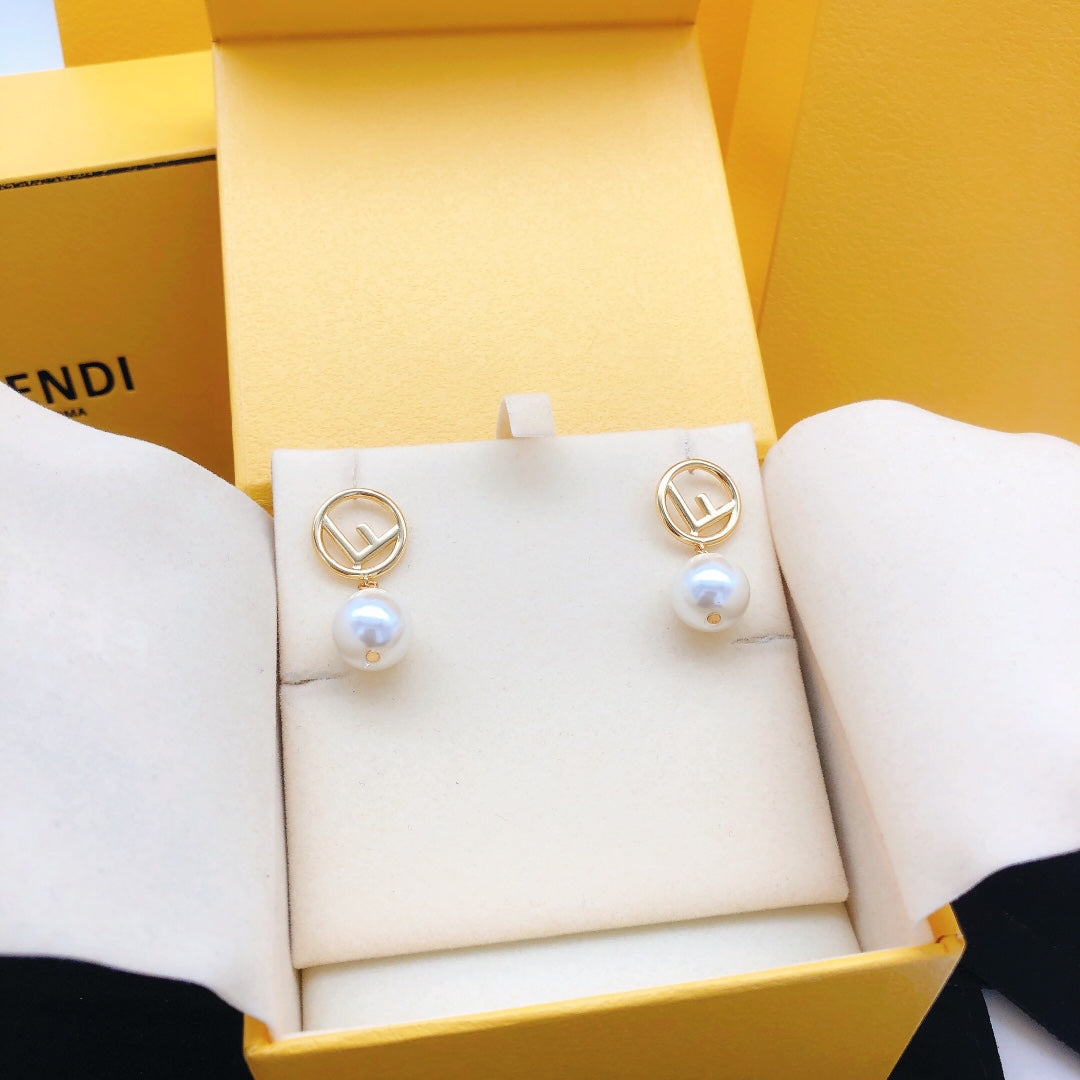 pearl Stud Earrings for women - alternate angle view 7