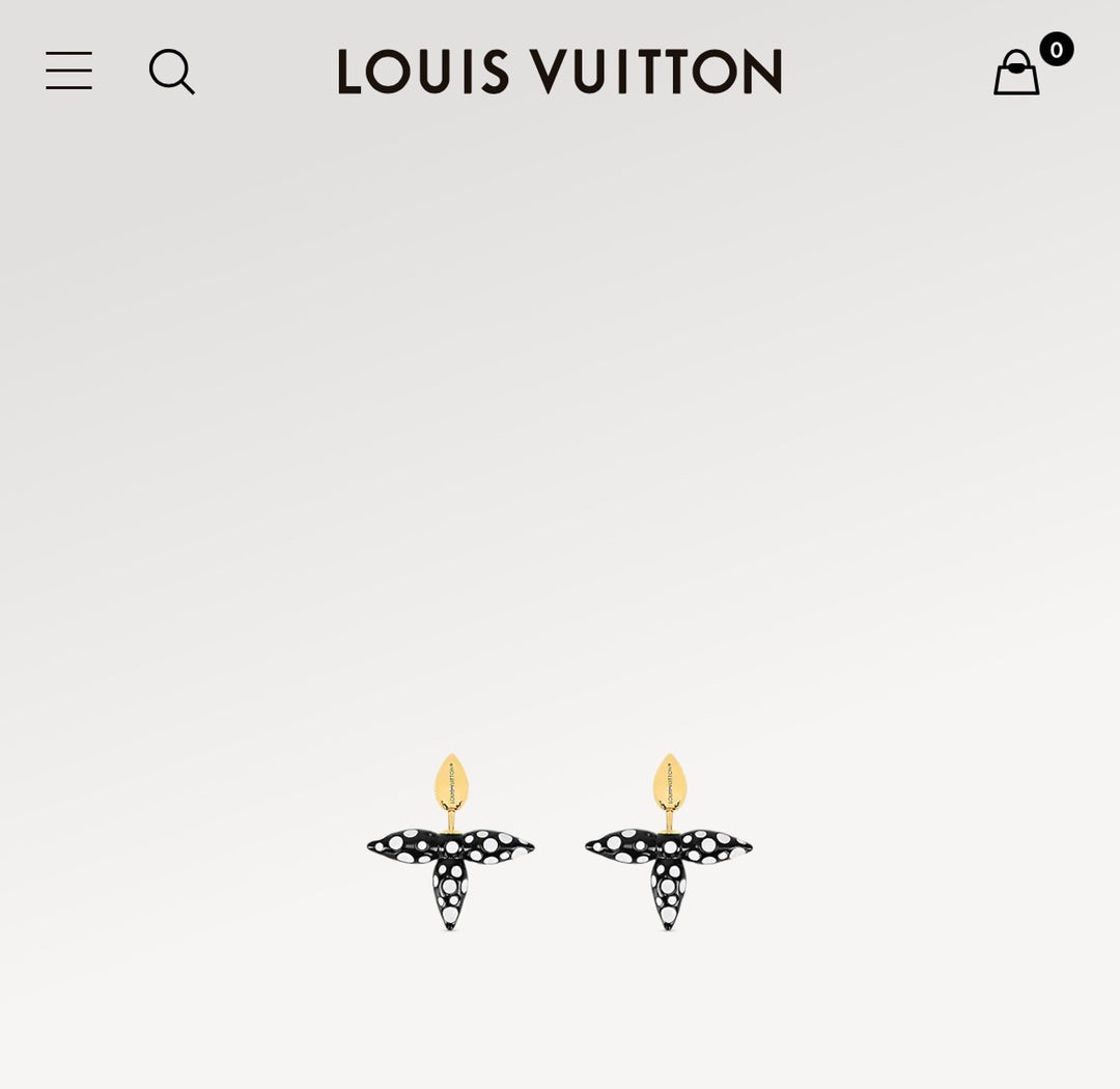 gray 18k gold plate cross Drop Earrings for women - alternate angle view 6