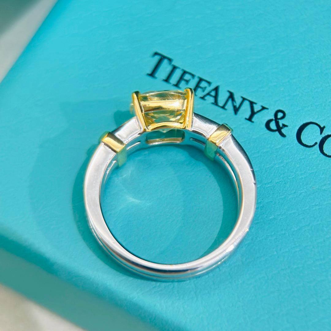 gold crystal minimalist Ring for women - alternate angle view 9