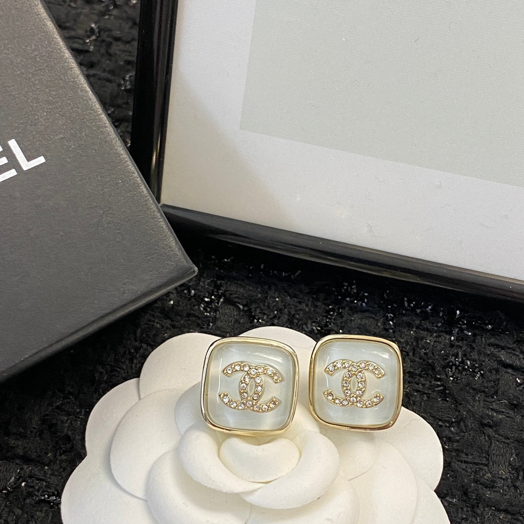 clear crystal delicate Stud Earrings for women - alternate angle view 8