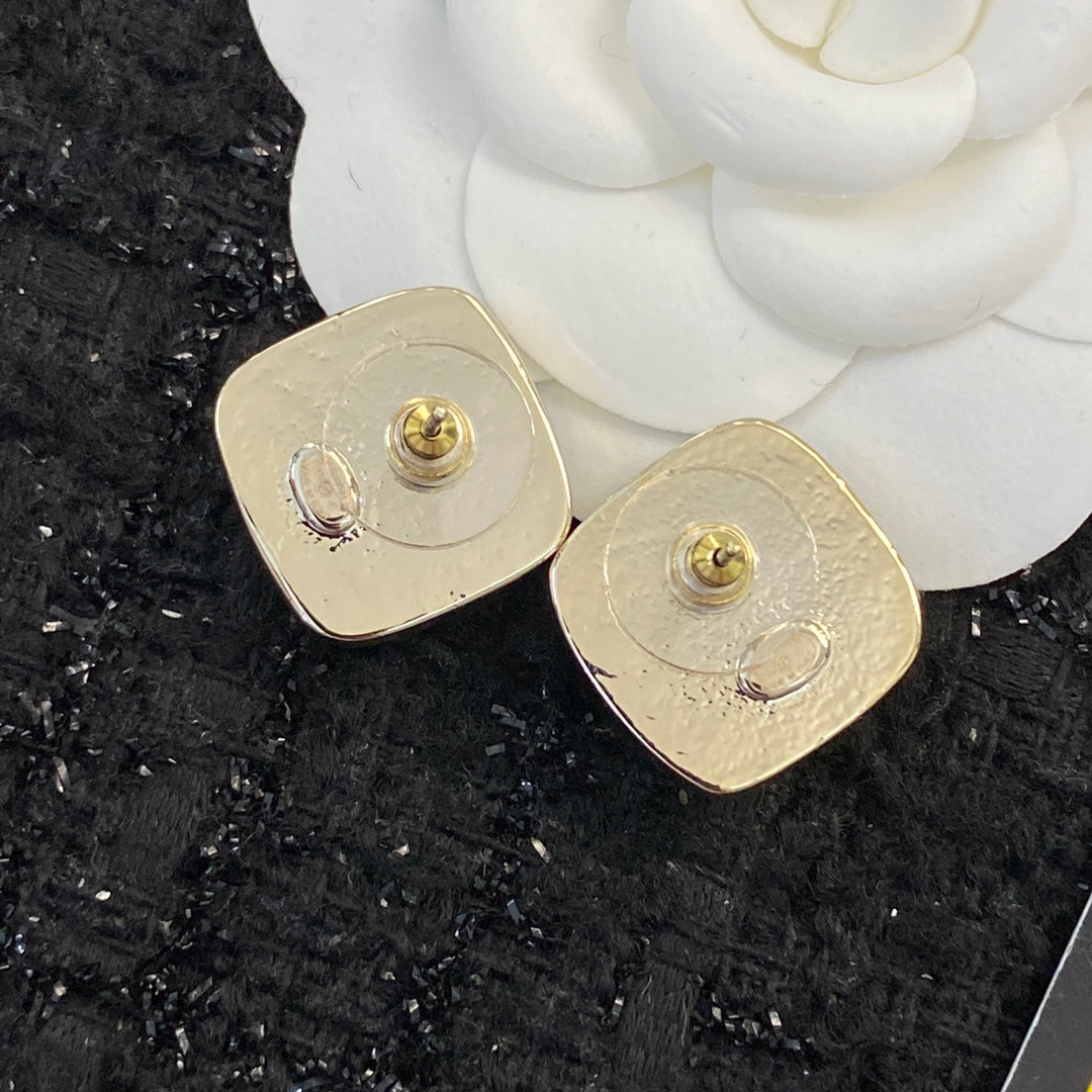 clear crystal delicate Stud Earrings for women - alternate angle view 5