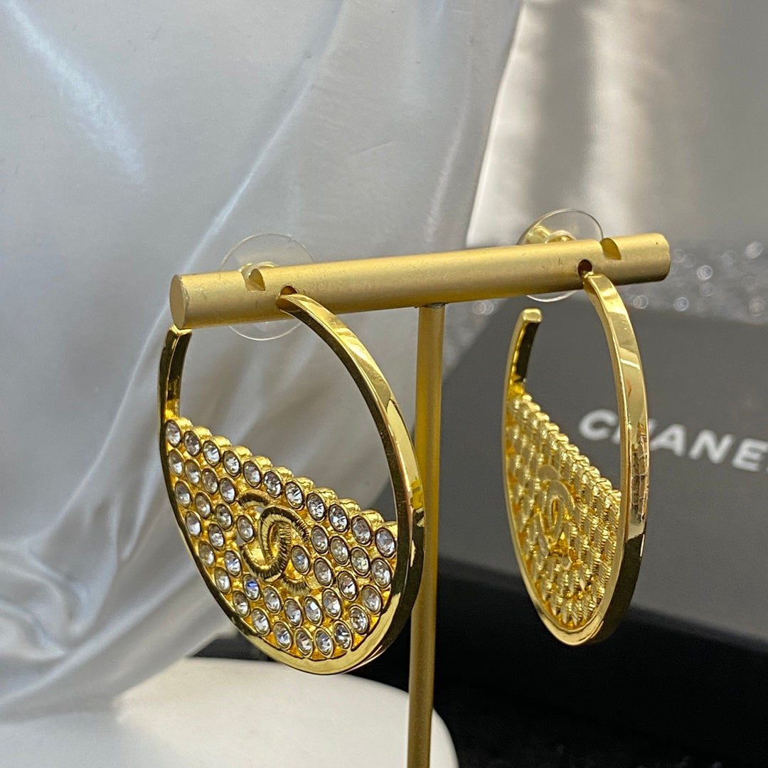 crystal rhinestone Stud Earrings for women - alternate angle view 6