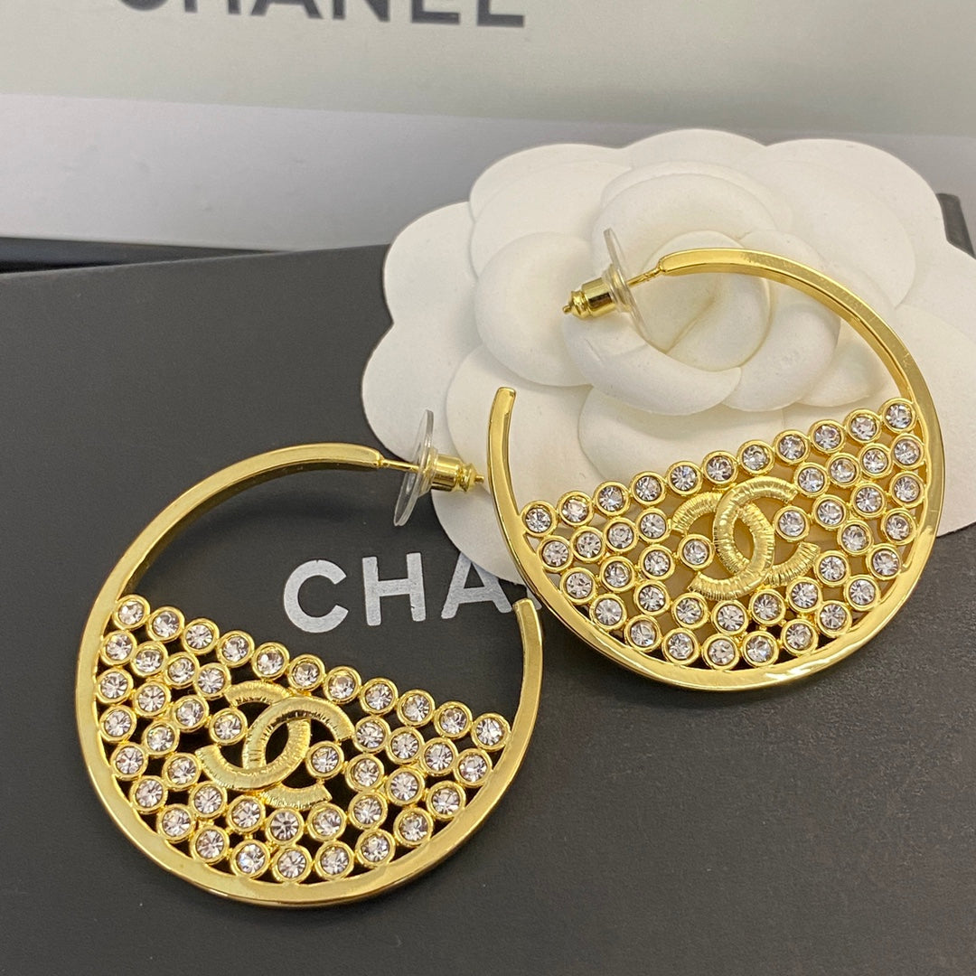 crystal rhinestone Stud Earrings for women - alternate angle view 8