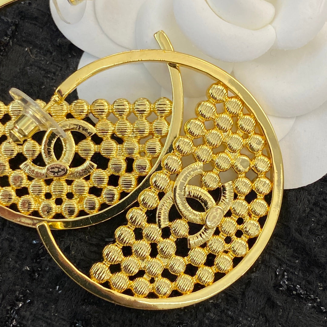 crystal rhinestone Stud Earrings for women - alternate angle view 4