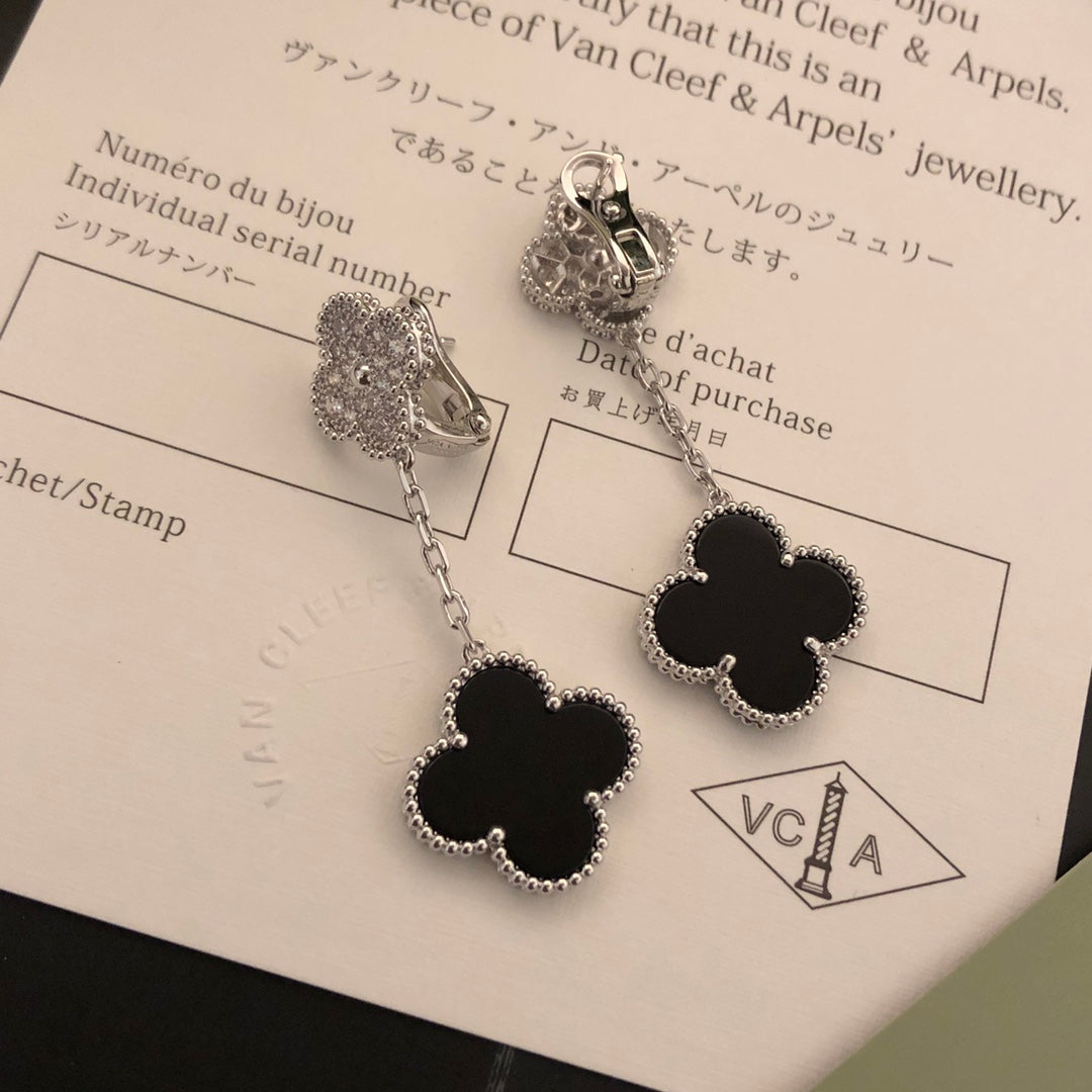 gold 925 sterling silver clover fashion accessory for women - alternate angle view 5