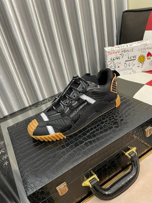 Dolce & Gabbana DG Silk Calfskin & Nubuck Casual Sneakers