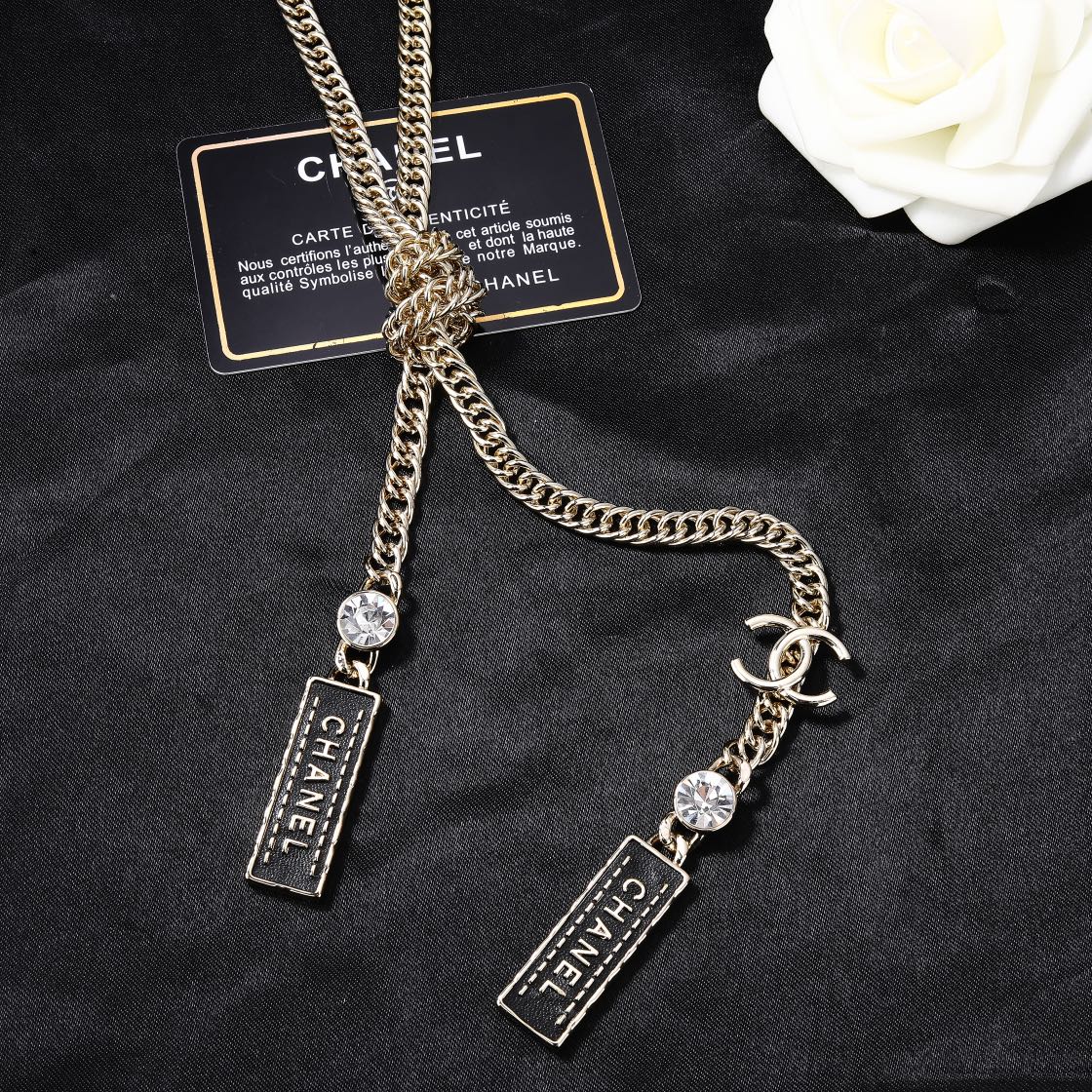 yellow brass double c Waist Chain for women - alternate angle view 5