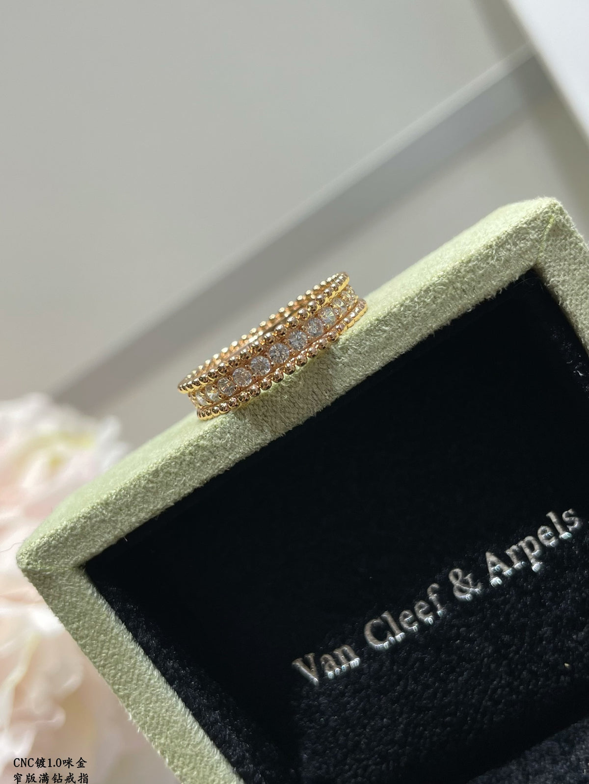crystal inlaid Ring for women - alternate angle view 6