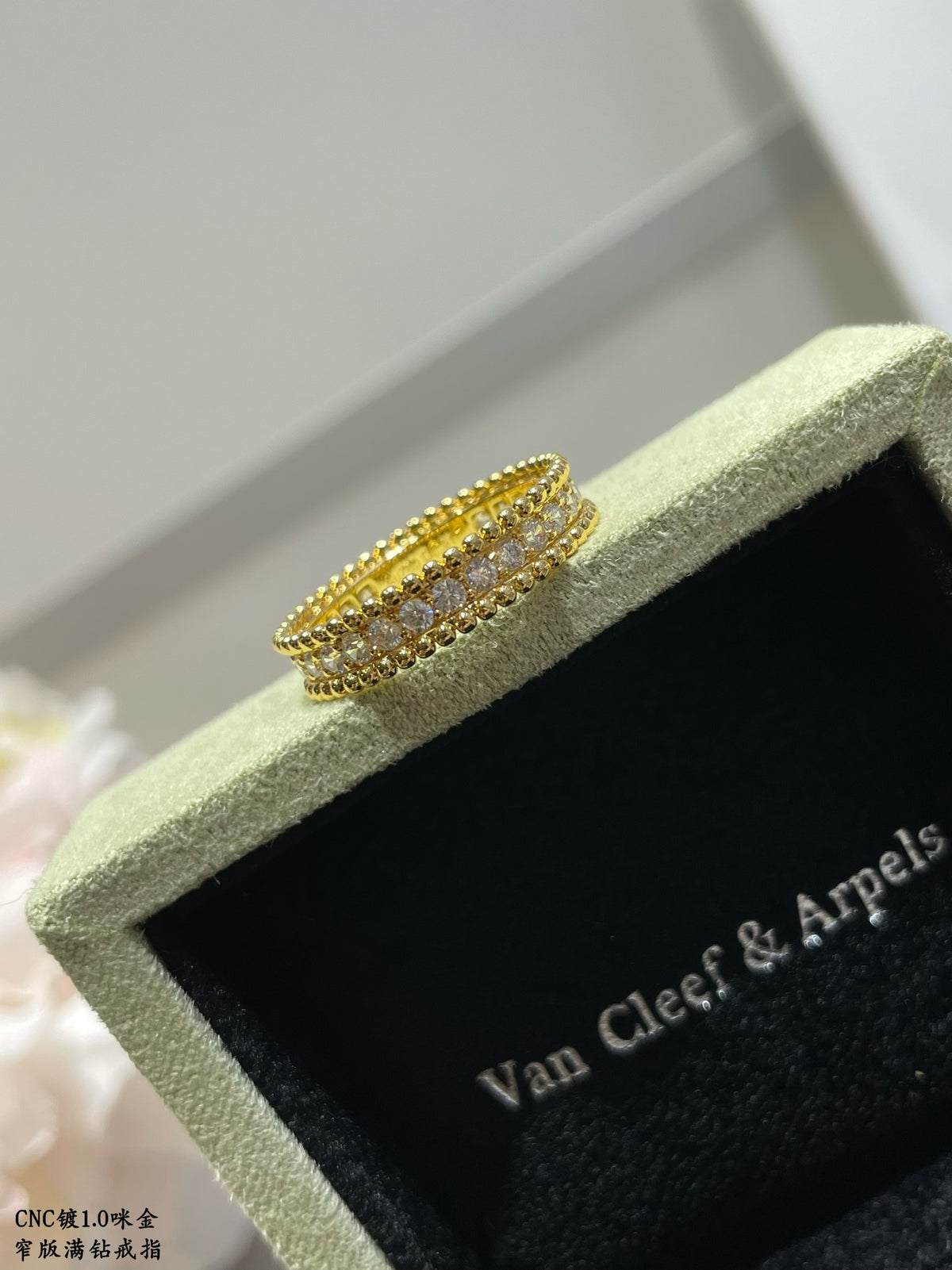 crystal inlaid Ring for women - alternate angle view 7