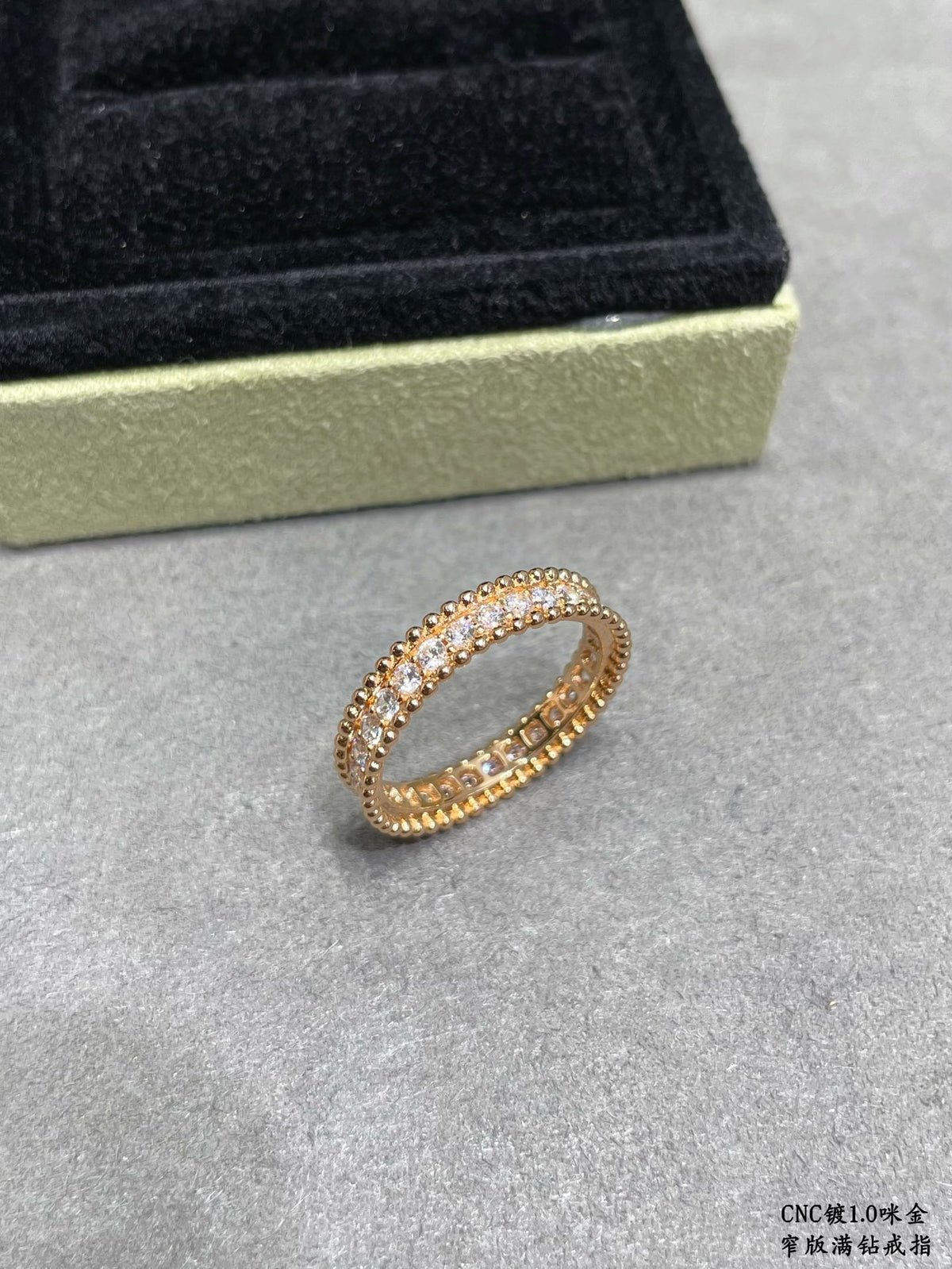 crystal inlaid Ring for women - alternate angle view 4