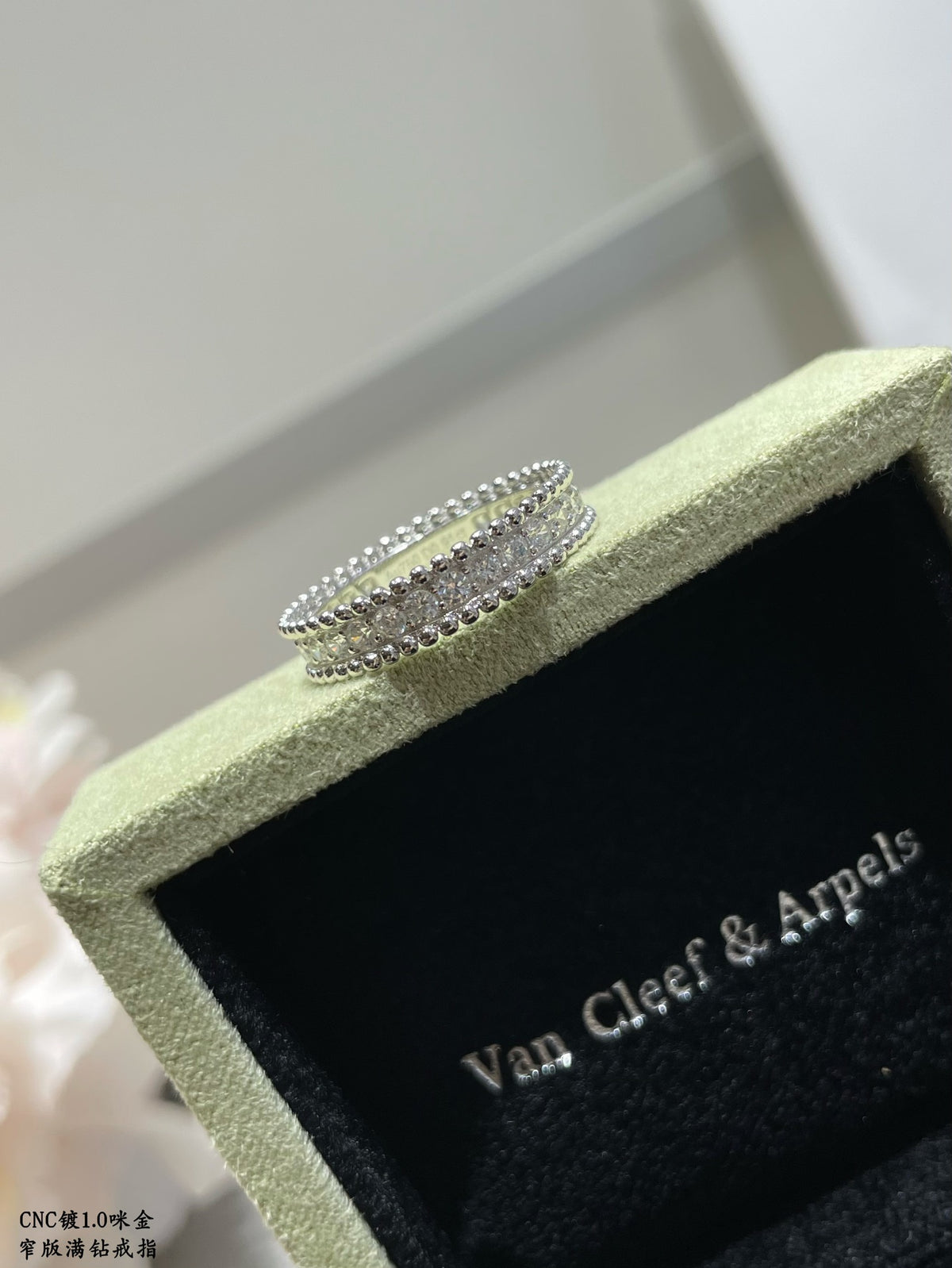 crystal inlaid Ring for women - alternate angle view 8