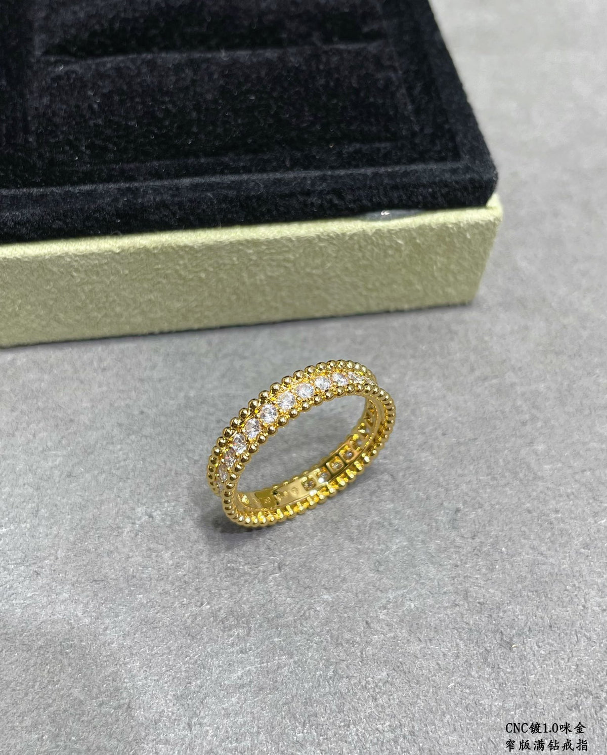 crystal inlaid Ring for women - alternate angle view 3