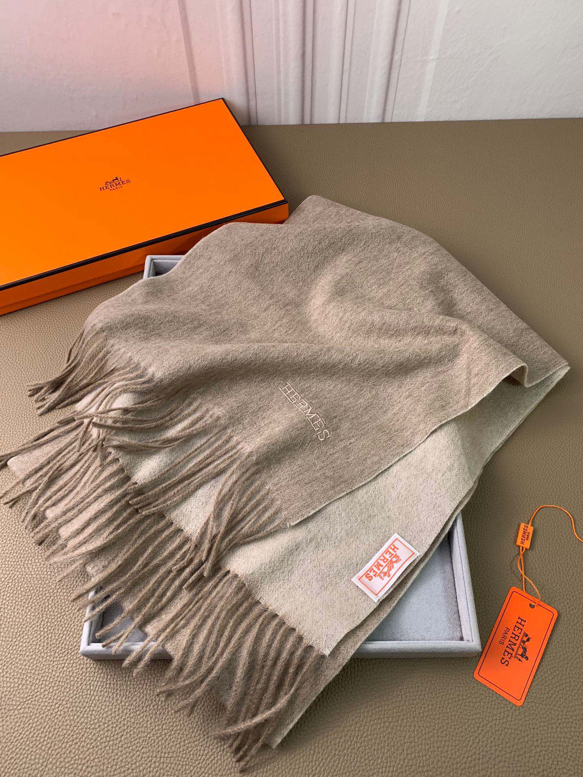 two-tone velvet elegant Scarf for men - alternate angle view 4