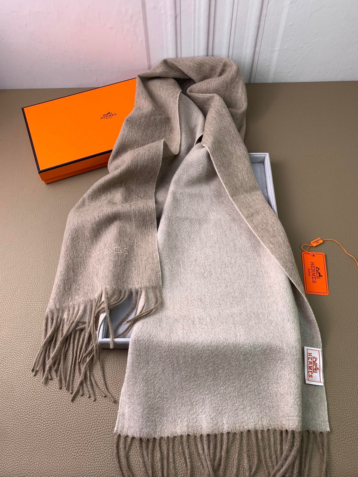two-tone velvet elegant Scarf for men - alternate angle view 6
