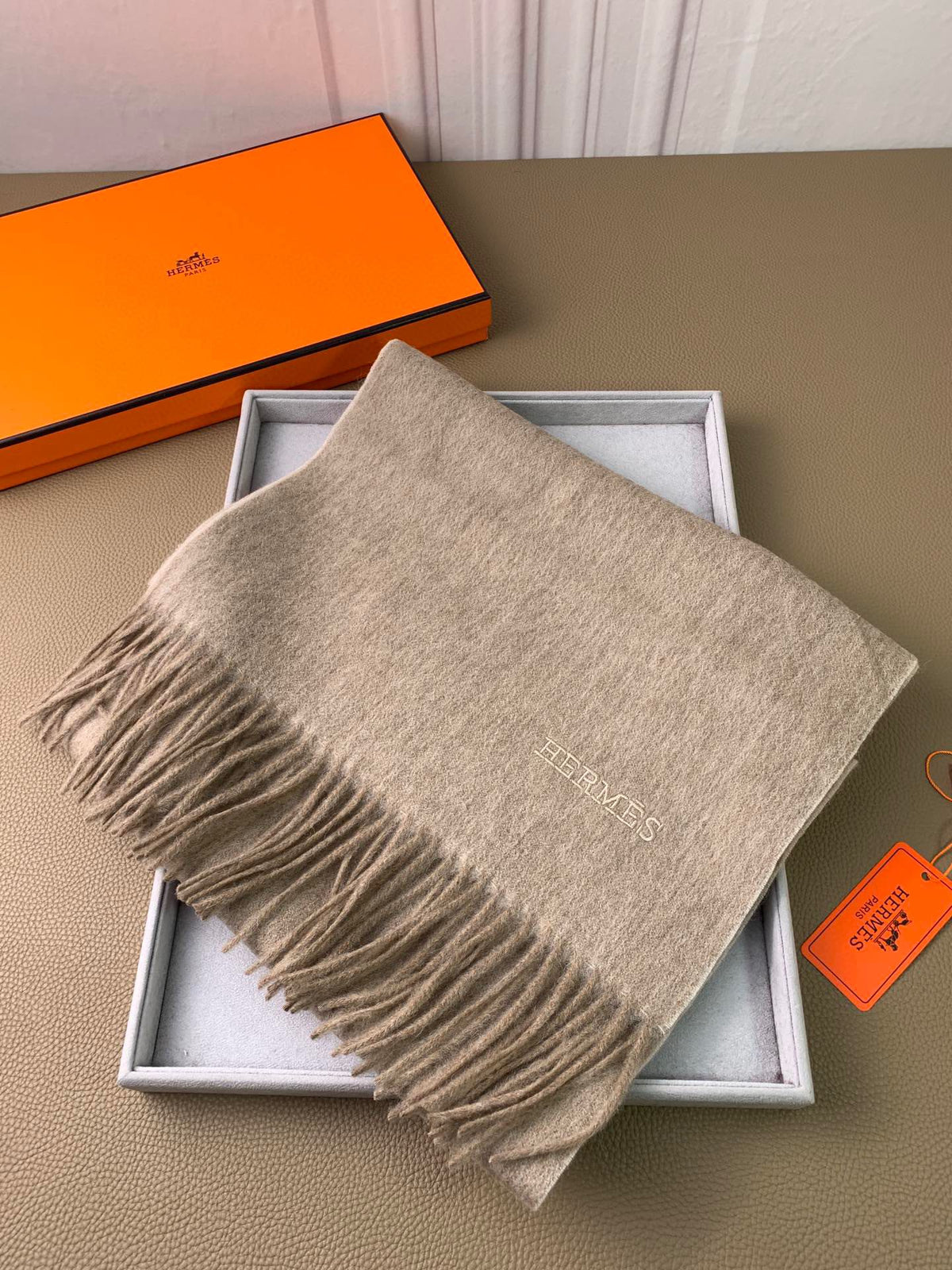 two-tone velvet elegant Scarf for men - alternate angle view 3