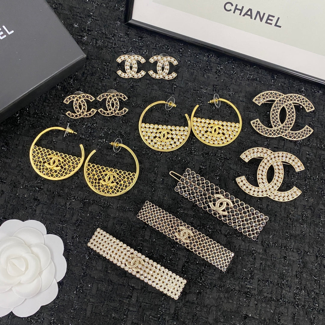 crystal rhinestone Stud Earrings for women - alternate angle view 9