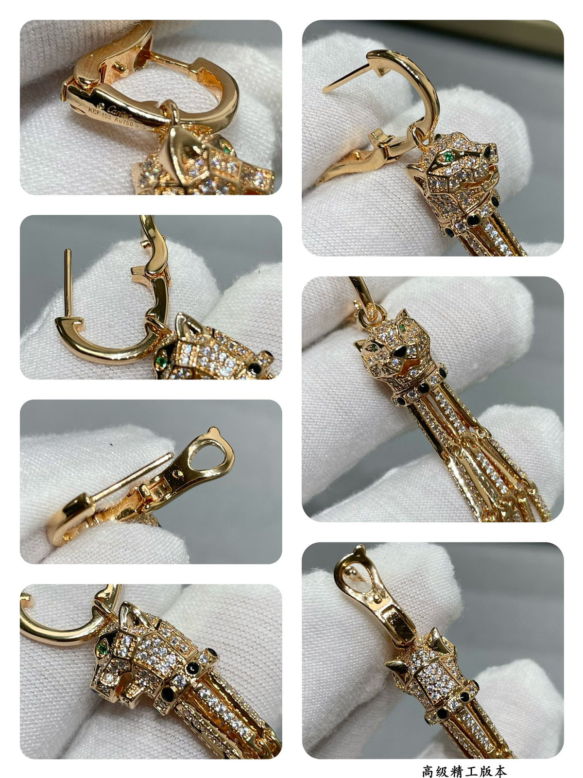 gold tassel Drop Earrings for women - alternate angle view 9