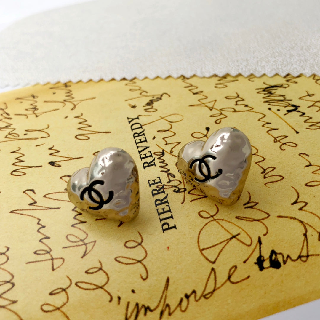 heart Stud Earrings for women - alternate angle view 5