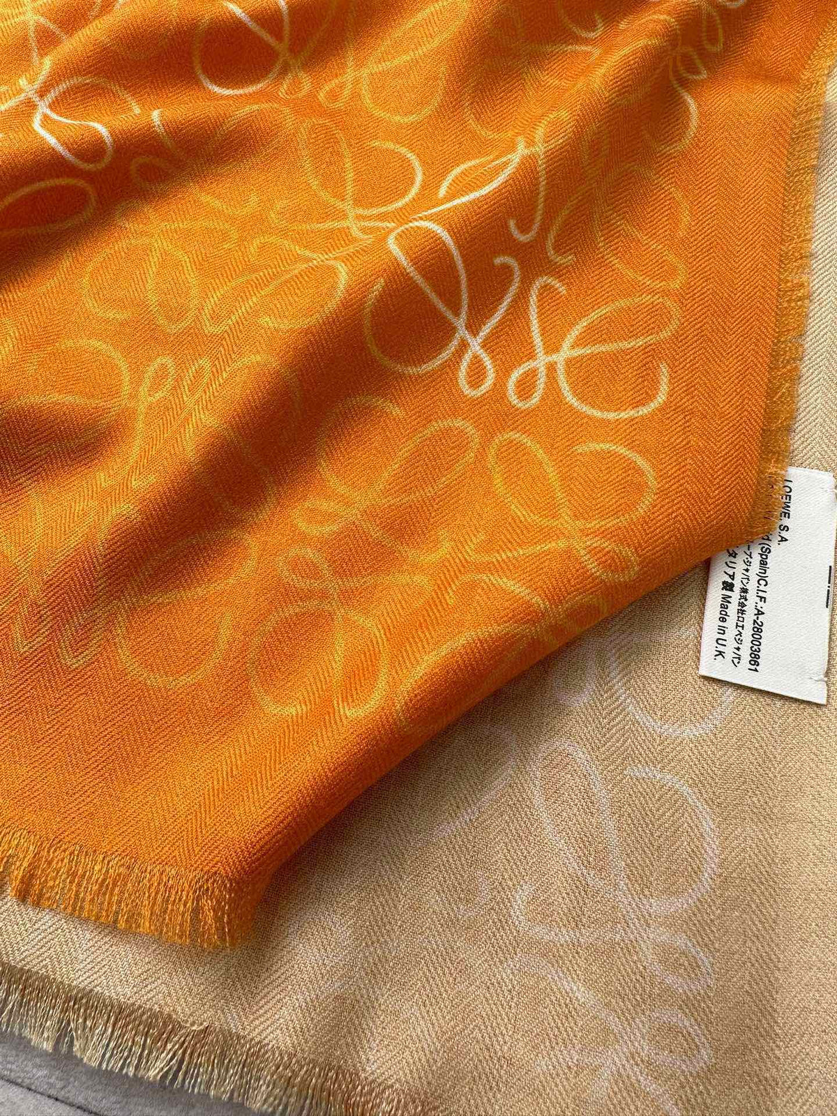 tricolor velvet delicate Scarf for women - alternate angle view 3