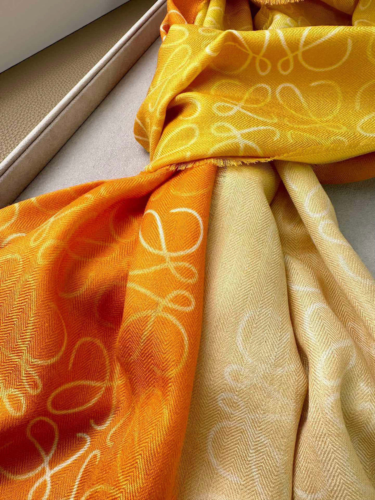 tricolor velvet delicate Scarf for women - alternate angle view 7
