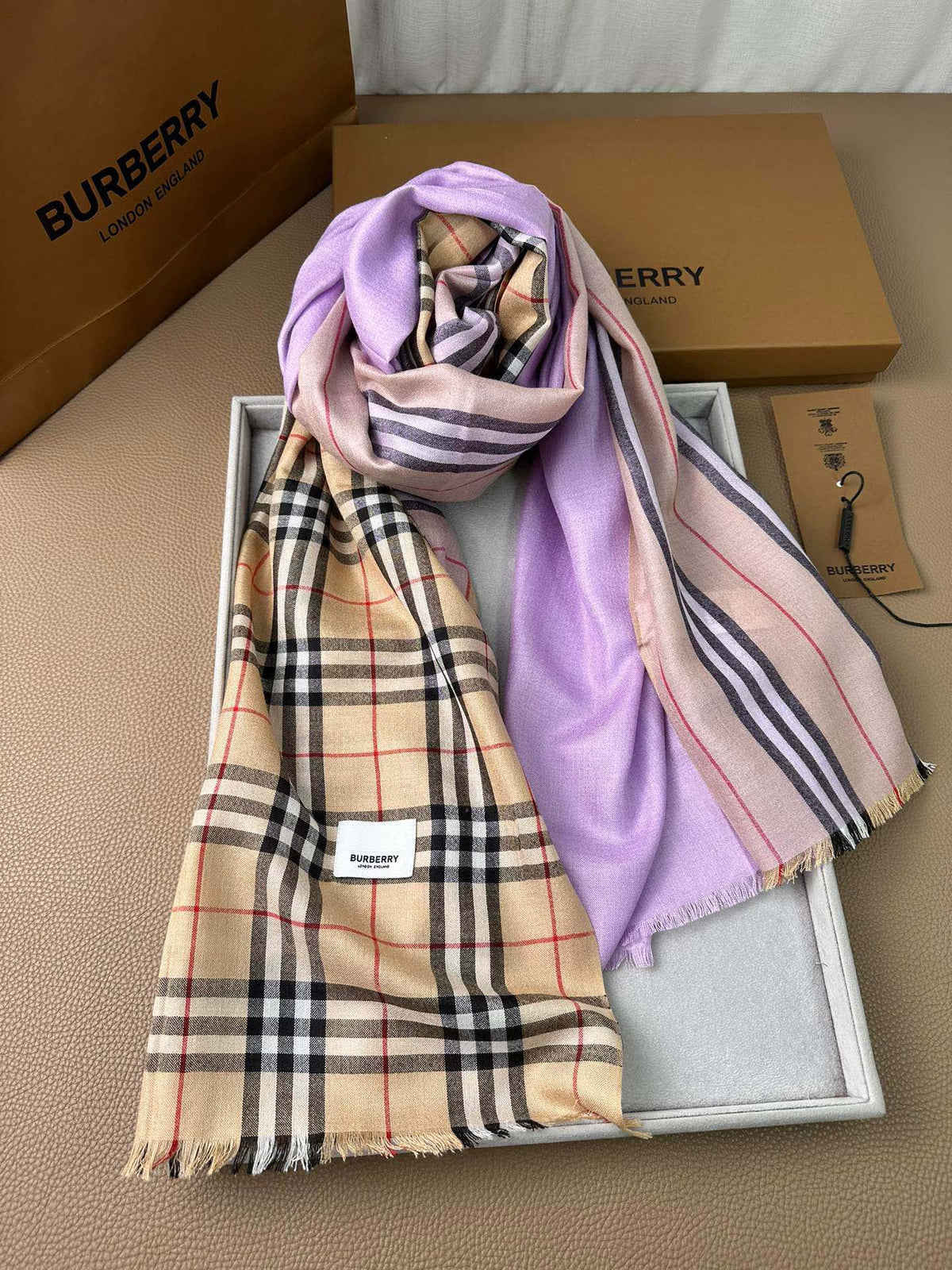 purple velvet royal Scarf for women - alternate angle view 7