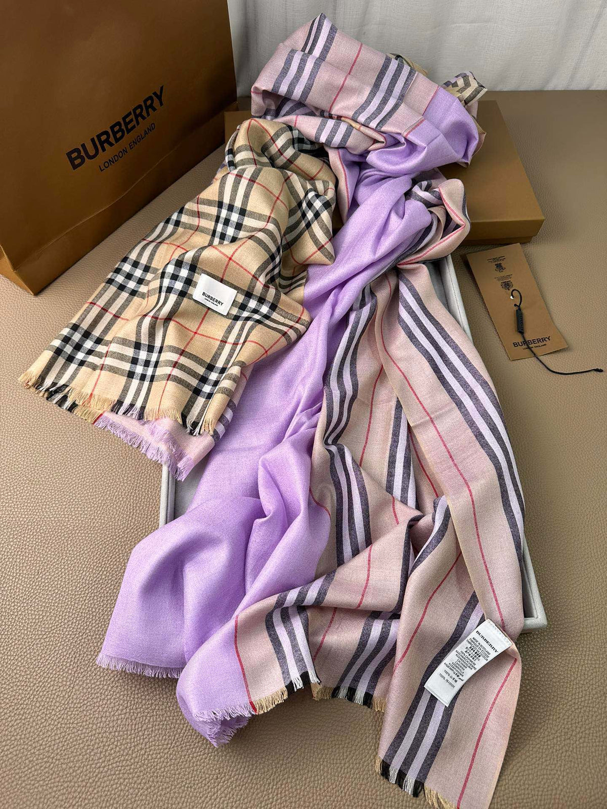 purple velvet royal Scarf for women - alternate angle view 8