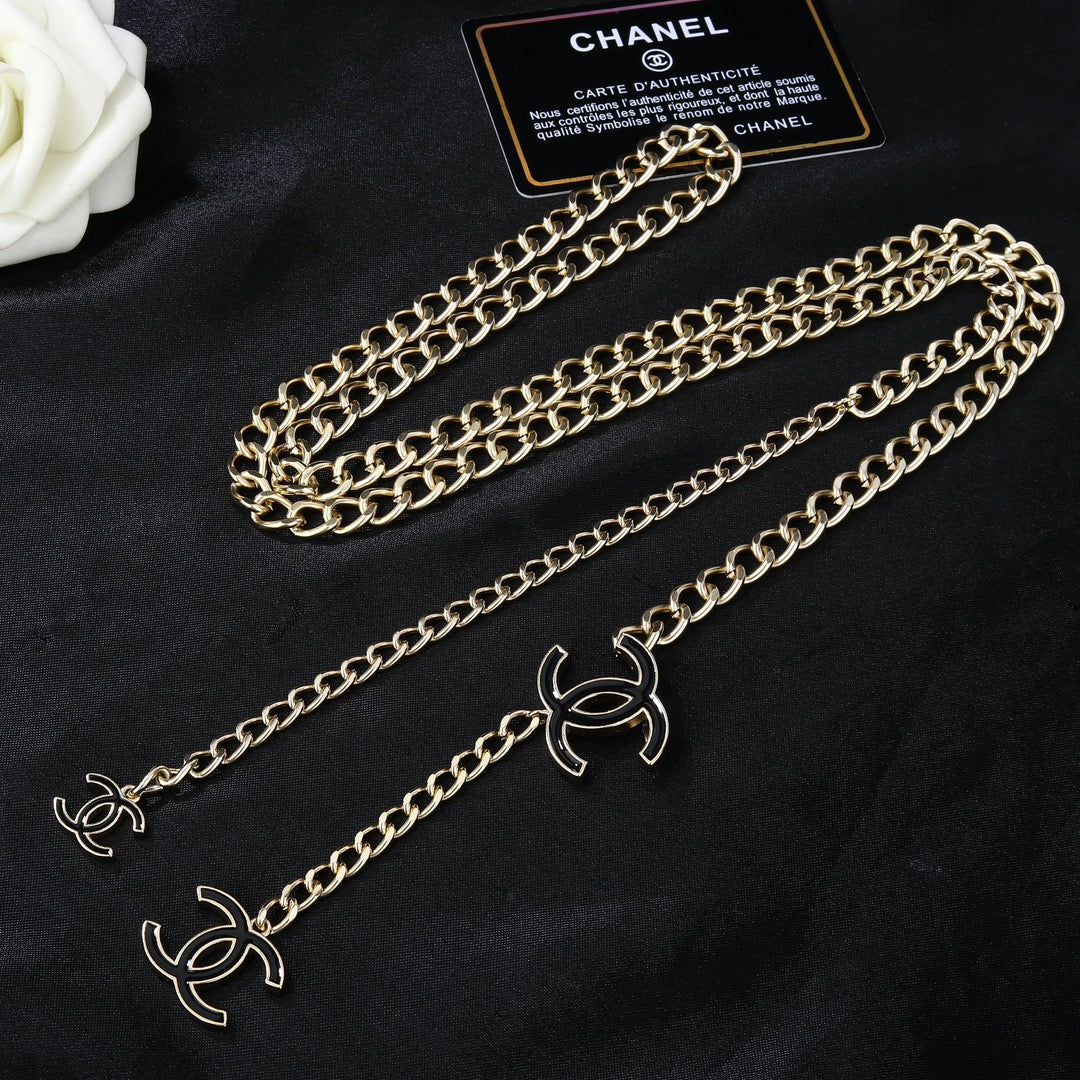 gold brass Waist Chain for women - alternate angle view 3