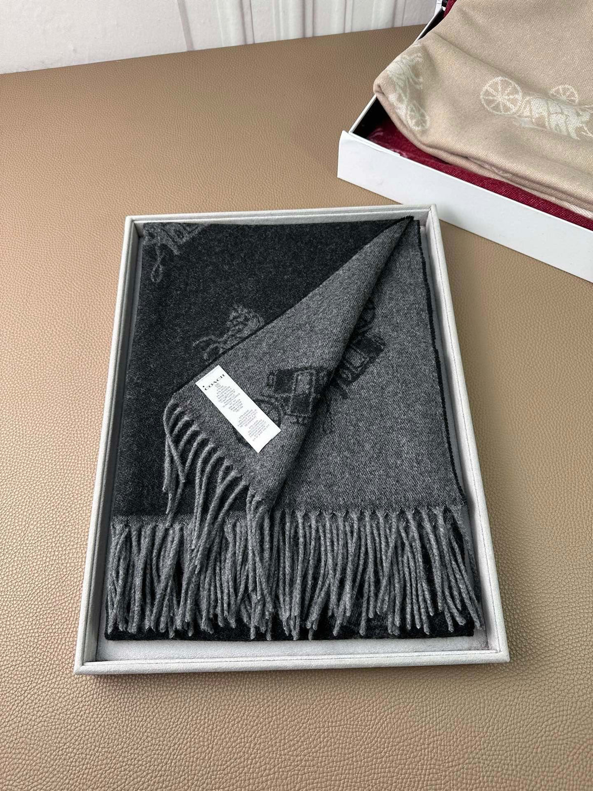 two color velvet Shawl for women - alternate angle view 2