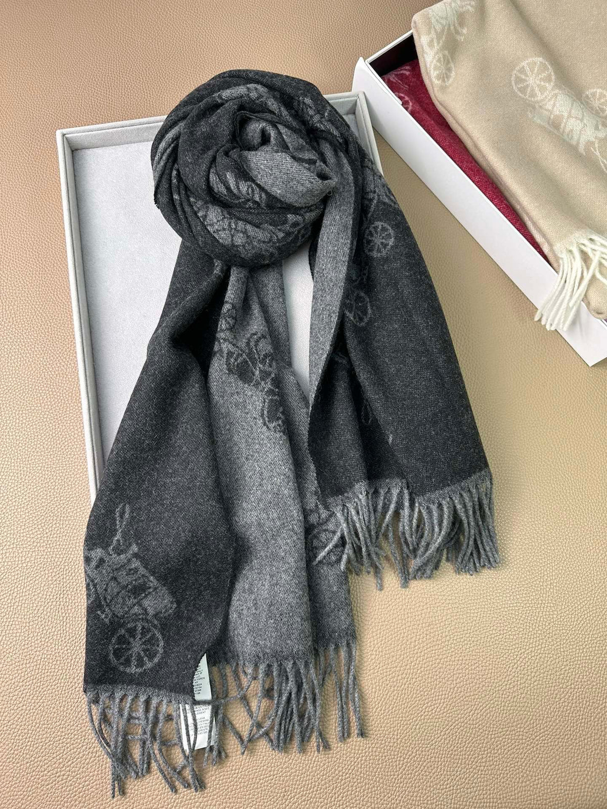 two color velvet Shawl for women - alternate angle view 6