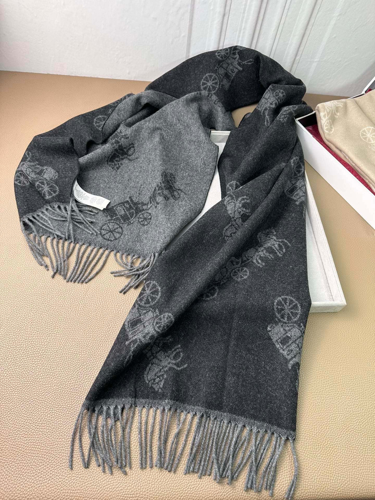 two color velvet Shawl for women - alternate angle view 7