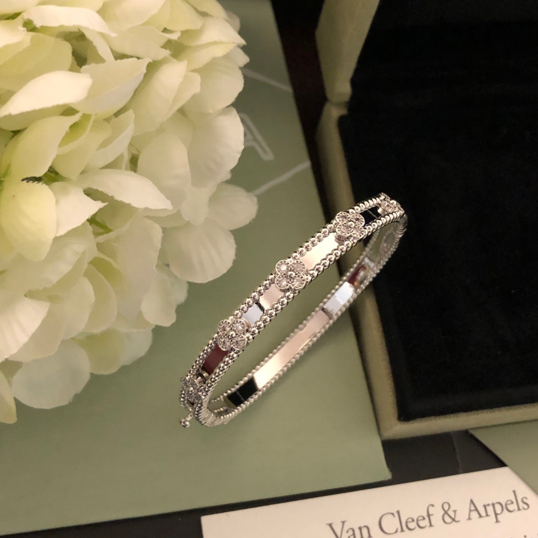 rose gold heart Bangle for women - alternate angle view 6