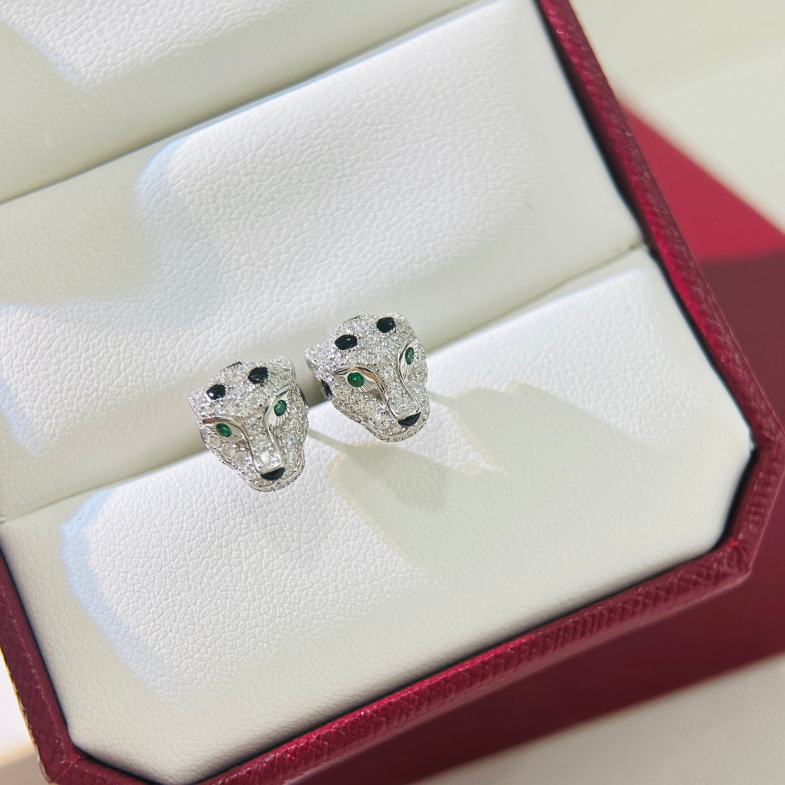gold 925 sterling silver luxury Stud Earrings for men - alternate angle view 8