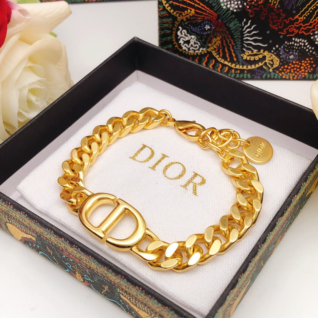 yellow brass Bracelet for women - alternate angle view 2