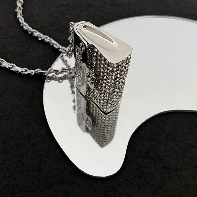 white gold brass inlaid Waist Bag for women - alternate angle view 4