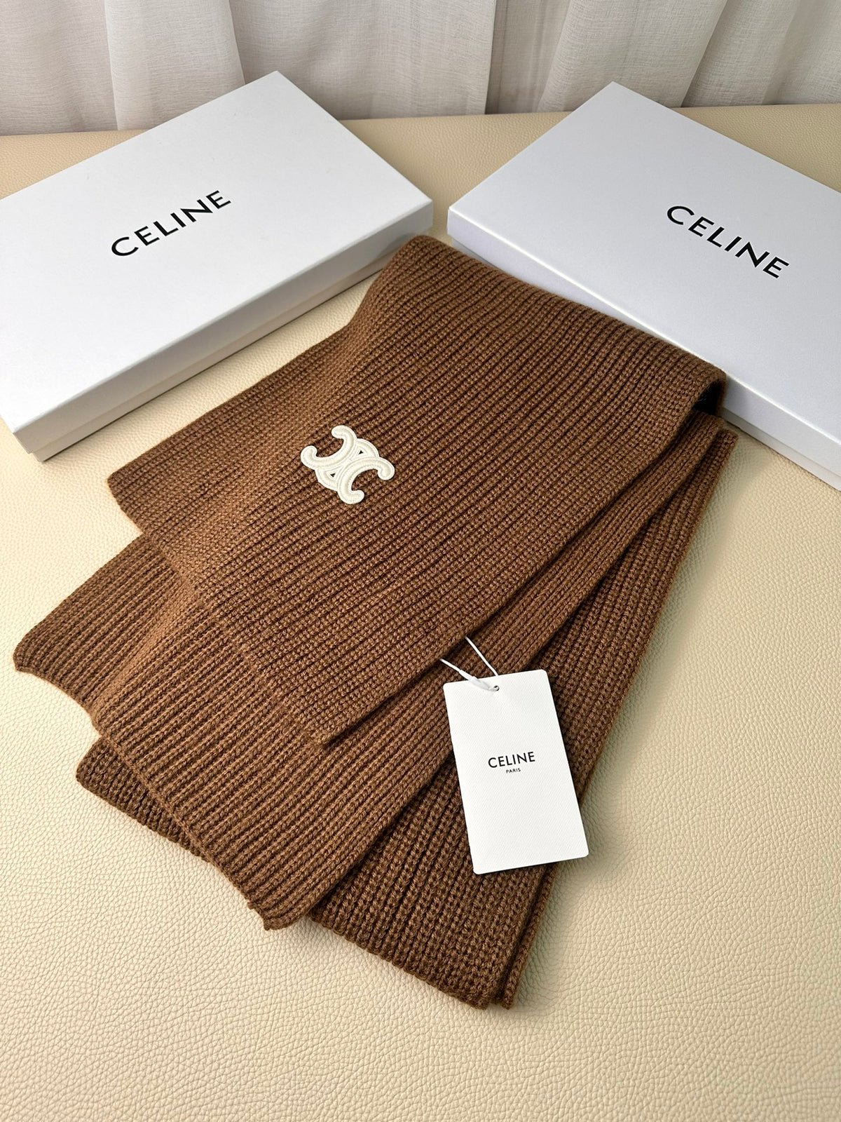 linen luxury Scarf for men - alternate angle view 3