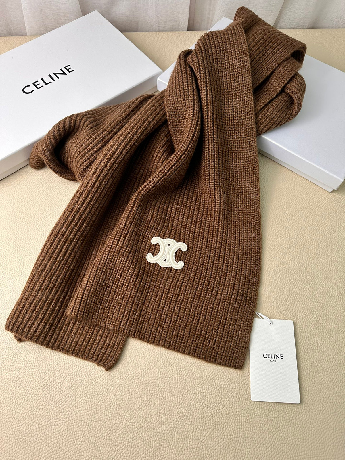 linen luxury Scarf for men - alternate angle view 7