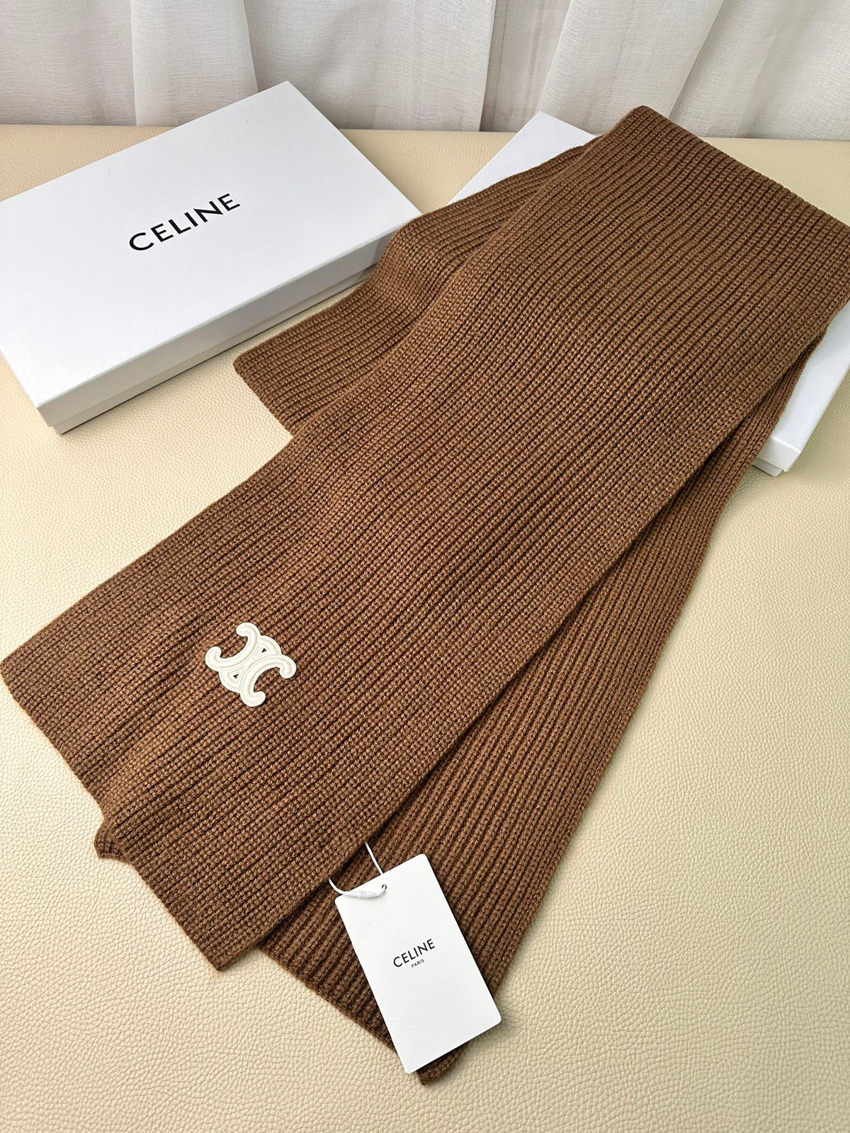 linen luxury Scarf for men - alternate angle view 5
