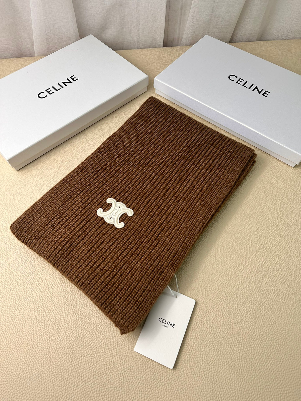 linen luxury Scarf for men - alternate angle view 2
