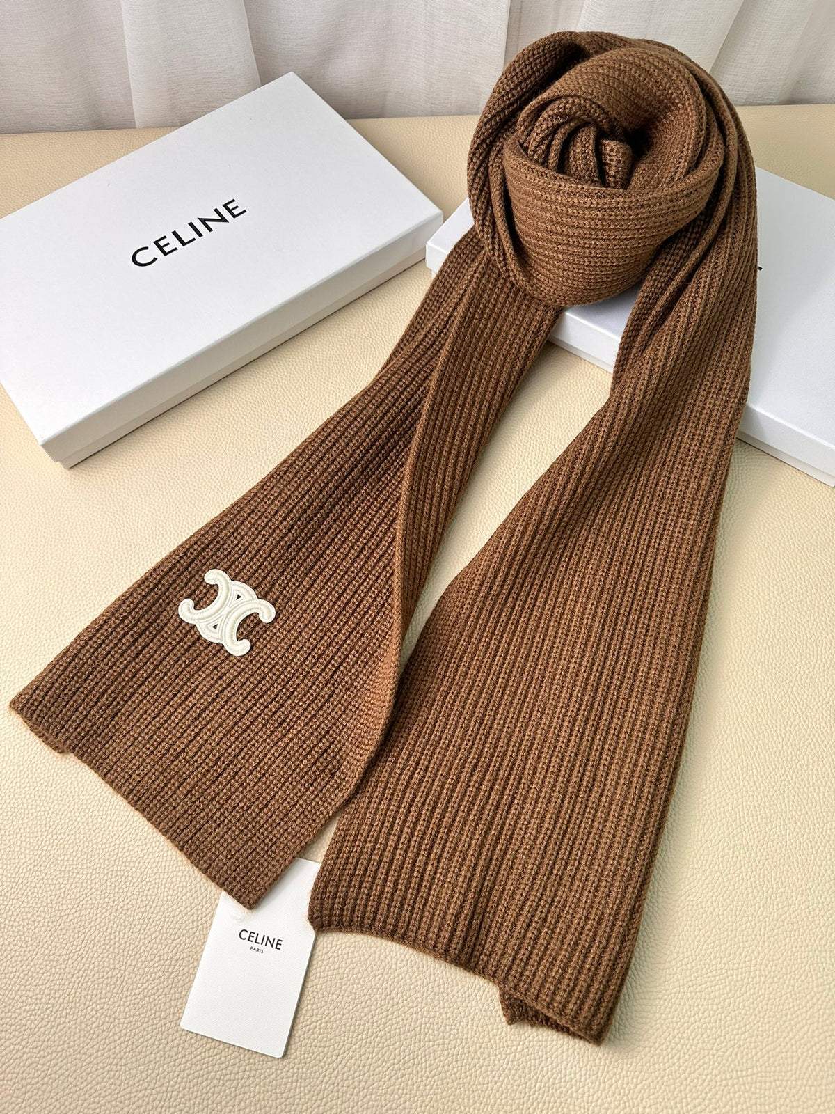 linen luxury Scarf for men - alternate angle view 6