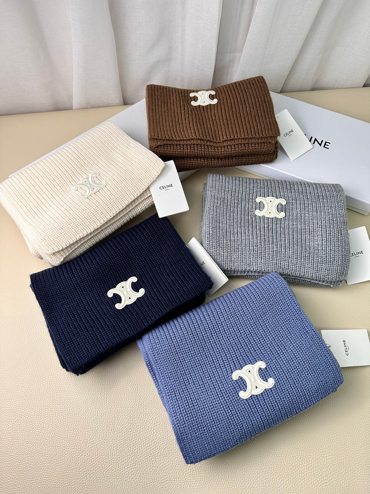 linen luxury Scarf for men - alternate angle view 9