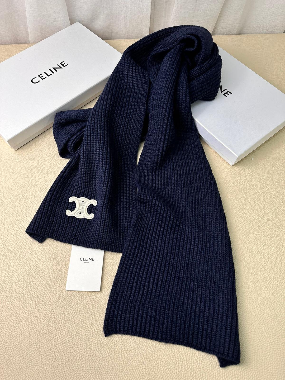 linen luxury Scarf for men - alternate angle view 7