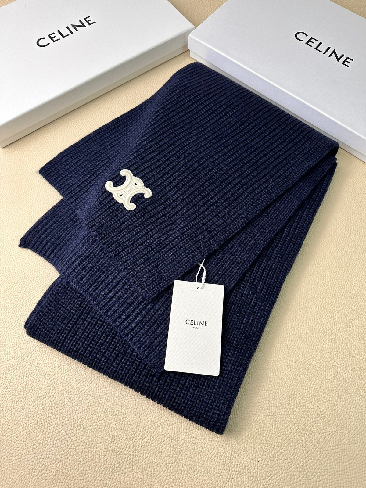 linen luxury Scarf for men - alternate angle view 2