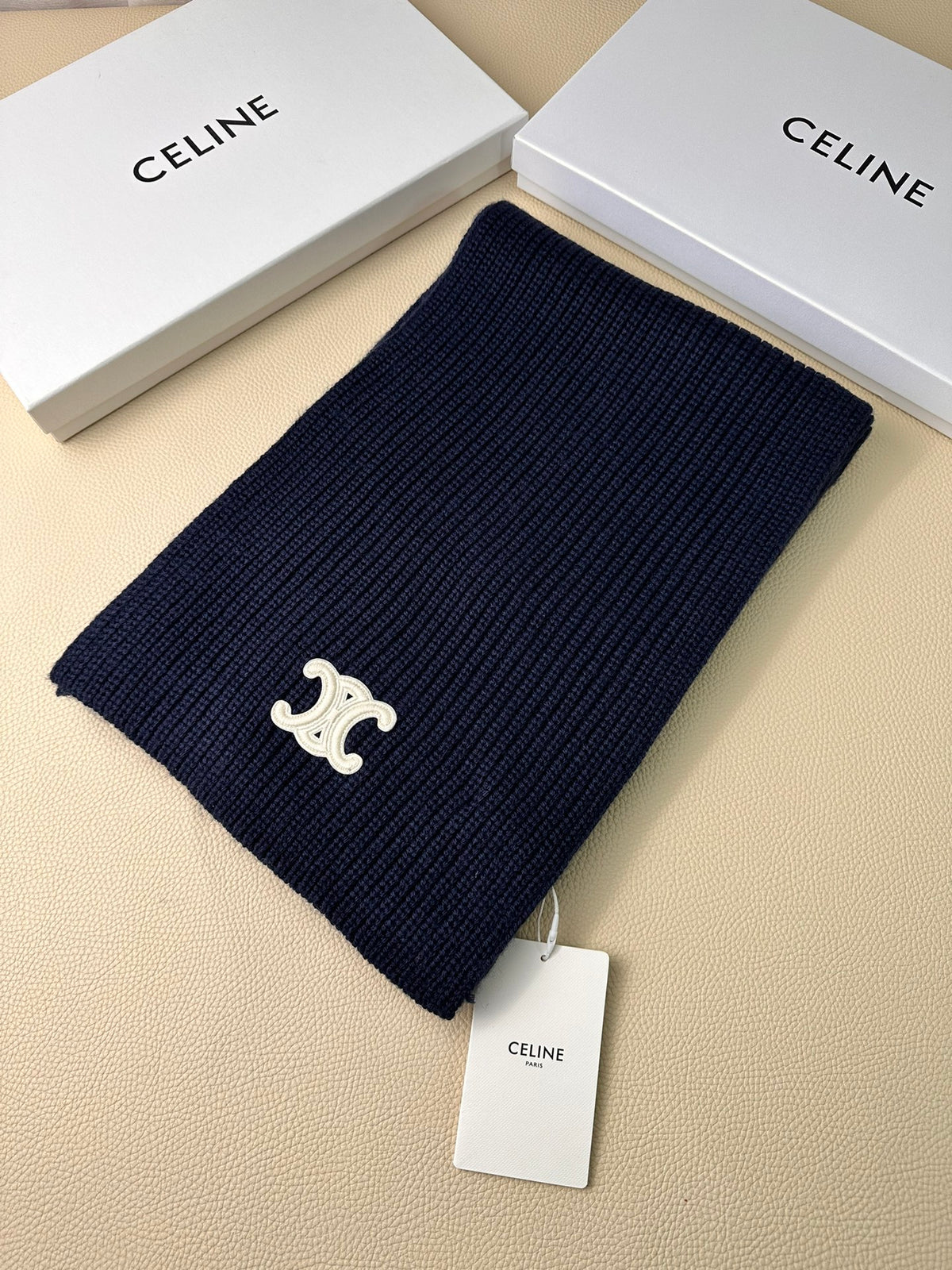 linen luxury Scarf for men - product detail view